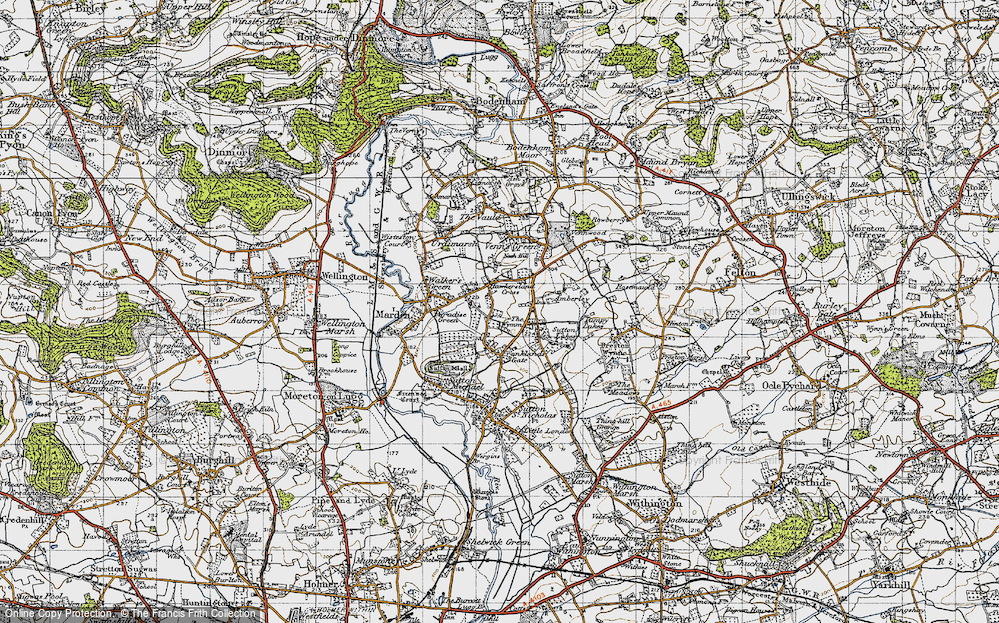 Old Map of Fromington, 1947 in 1947