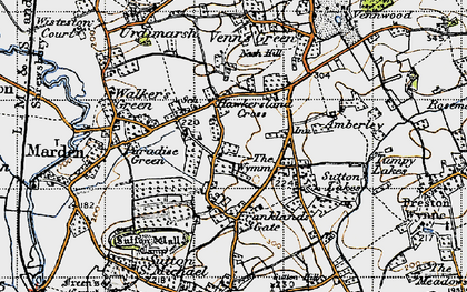 Old map of Fromington in 1947