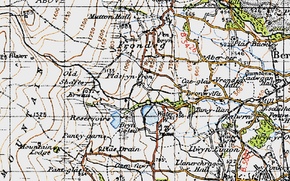 Old map of Fron-dêg in 1947