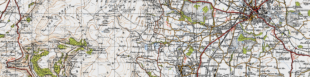 Old map of Fron-dêg in 1947