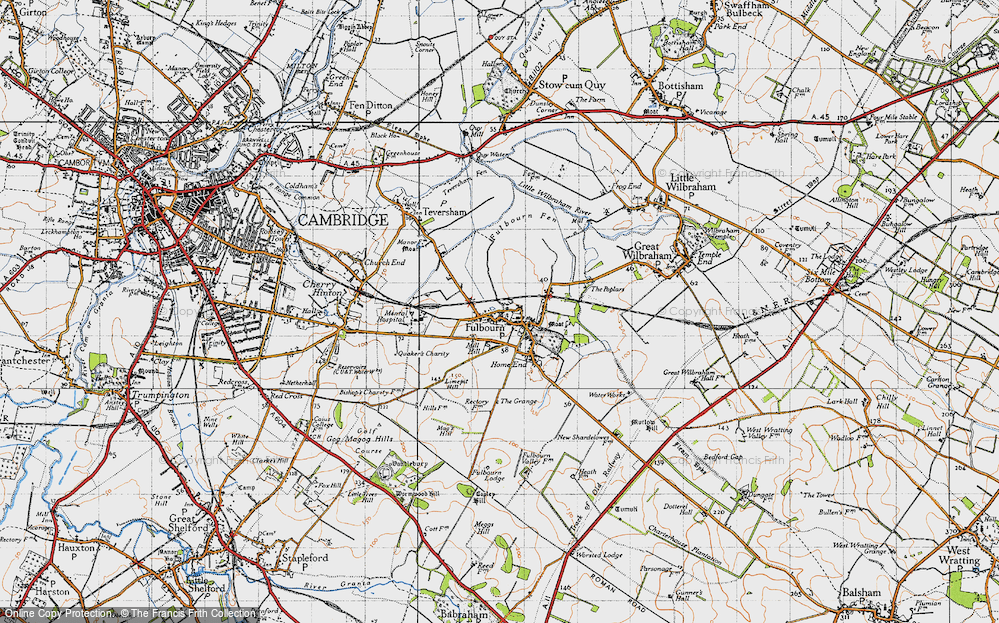 Old Map of Fulbourn, 1946 in 1946
