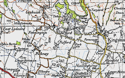 Old map of Fulford in 1946
