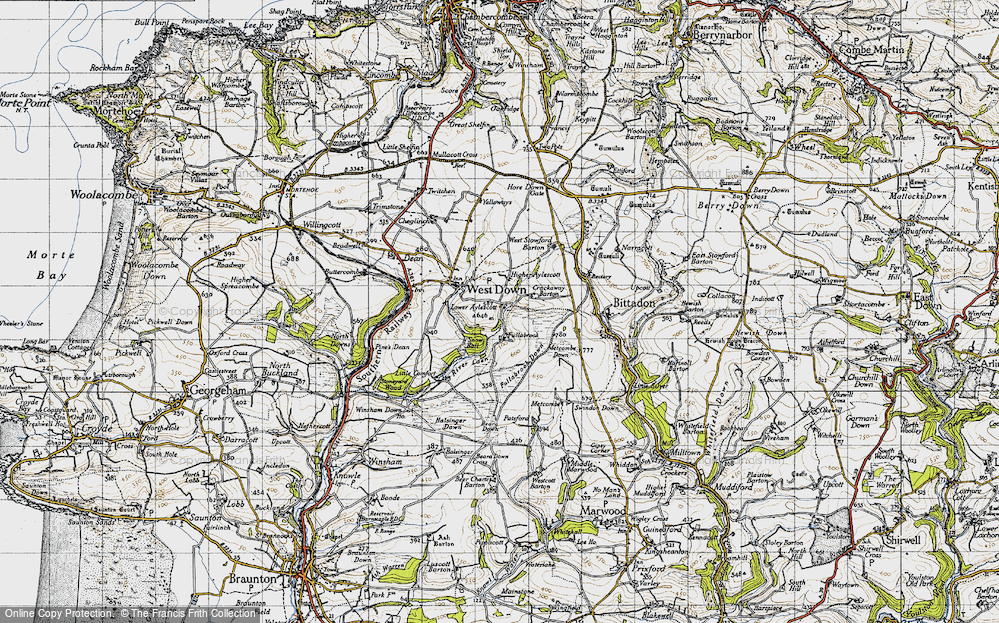 Old Map of Fullabrook, 1946 in 1946