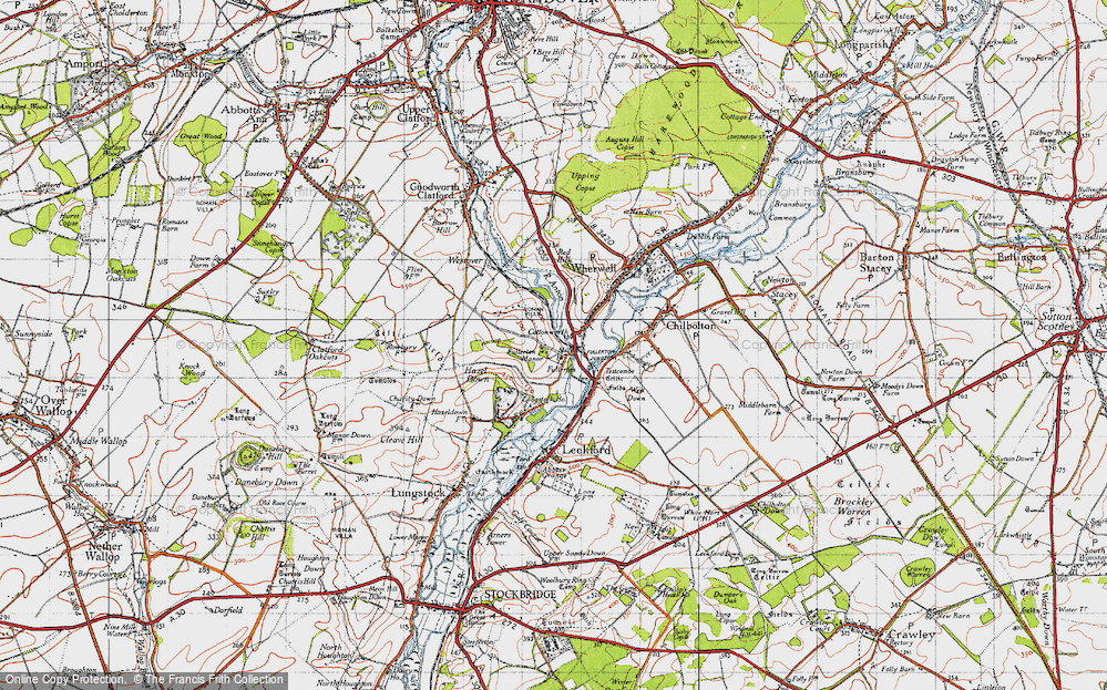 Old Map of Fullerton, 1945 in 1945