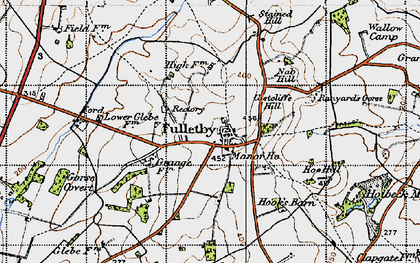 Old map of Fulletby in 1946