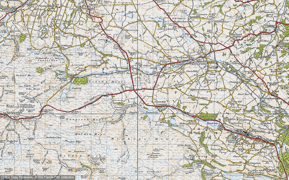 Old Map of Fullshaw, 1947 in 1947