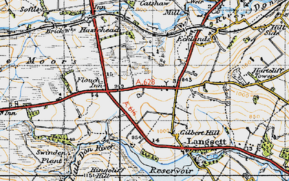 Old map of Fullshaw in 1947