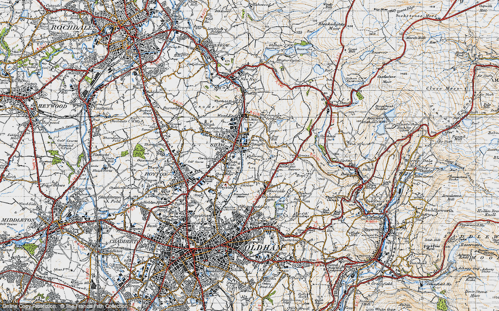 Old Map of Fullwood, 1947 in 1947