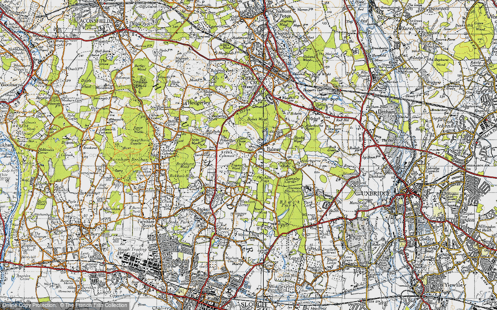 Old Map of Fulmer, 1945 in 1945