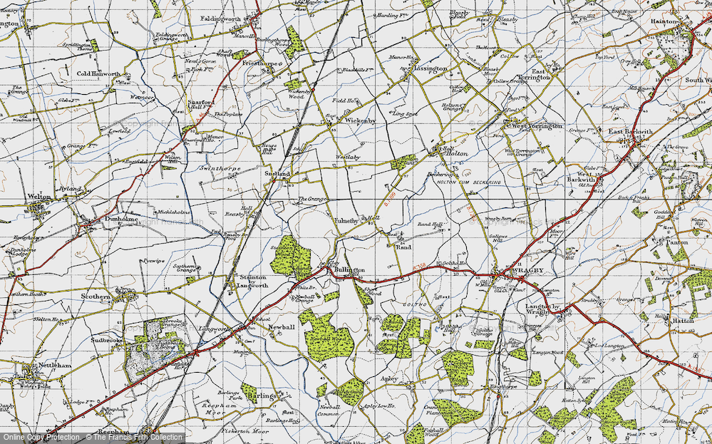 Old Map of Fulnetby, 1946 in 1946