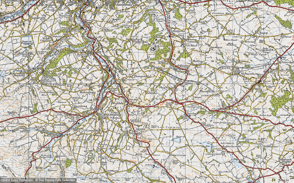 Old Map of Fulstone, 1947 in 1947