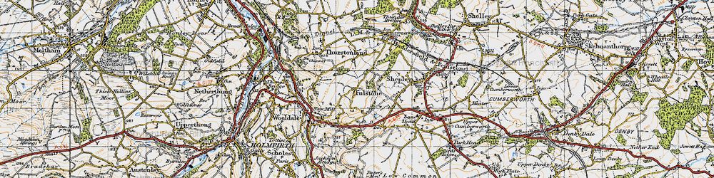 Old map of Fulstone in 1947