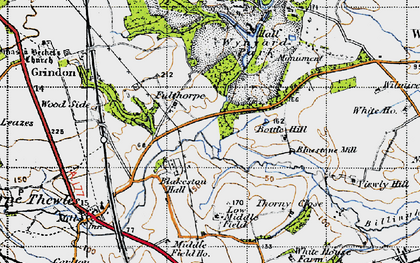 Old map of Fulthorpe in 1947