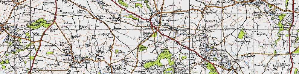 Old map of Fulwell in 1946