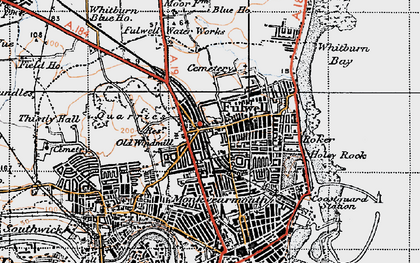 Old map of Fulwell in 1947