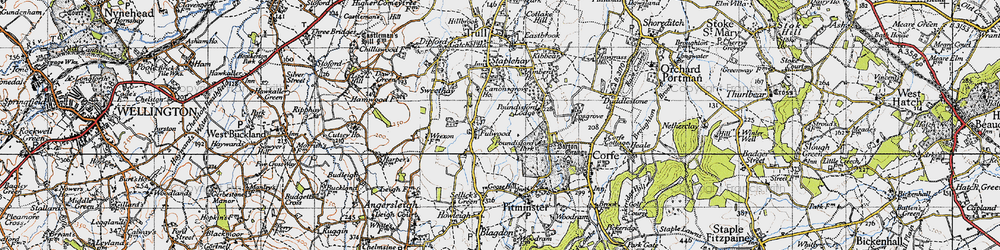 Old map of Fulwood in 1946