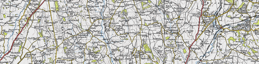 Old map of Furley in 1946