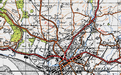 Old map of Furnace in 1946