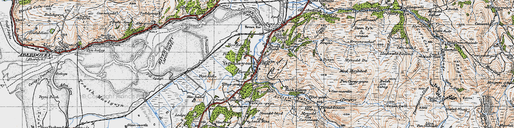 Old map of Furnace in 1947