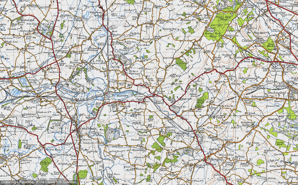 Old Map of Furnace End, 1946 in 1946