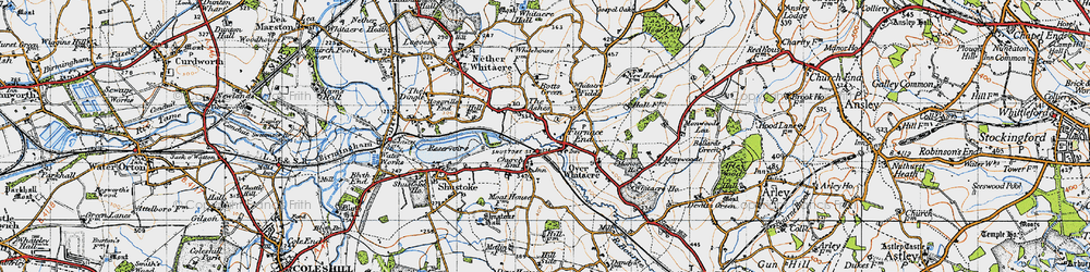 Old map of Furnace End in 1946