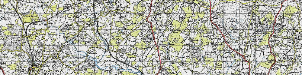 Old map of Latchetts in 1940