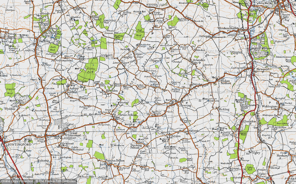 Old Map of Further Ford End, 1946 in 1946