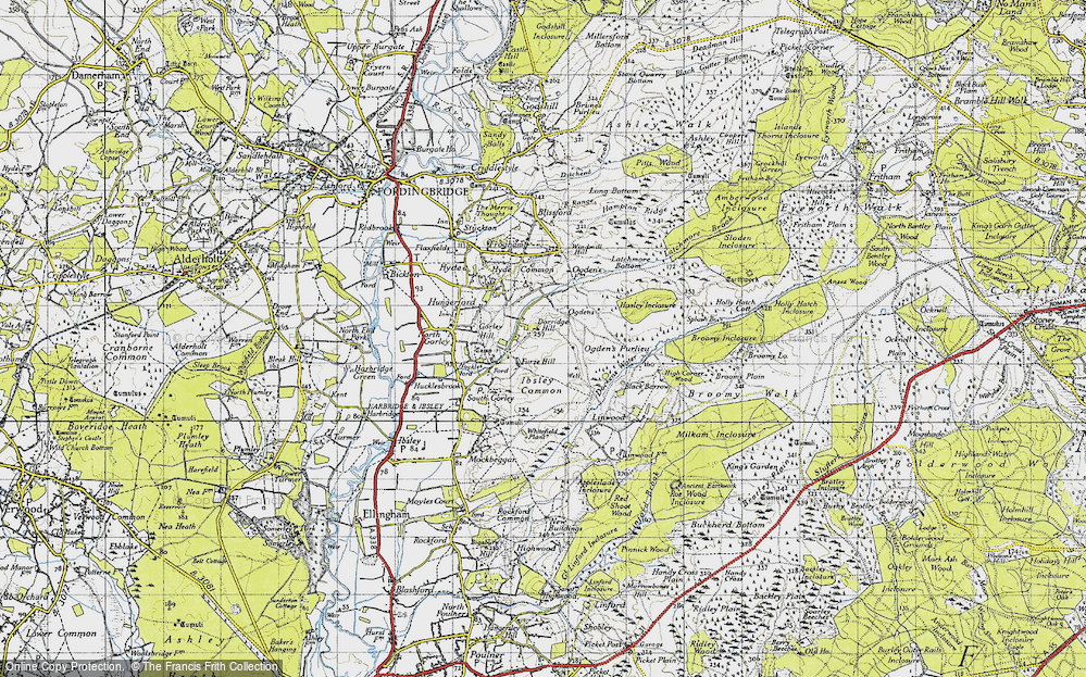 Old Map of Furze Hill, 1940 in 1940