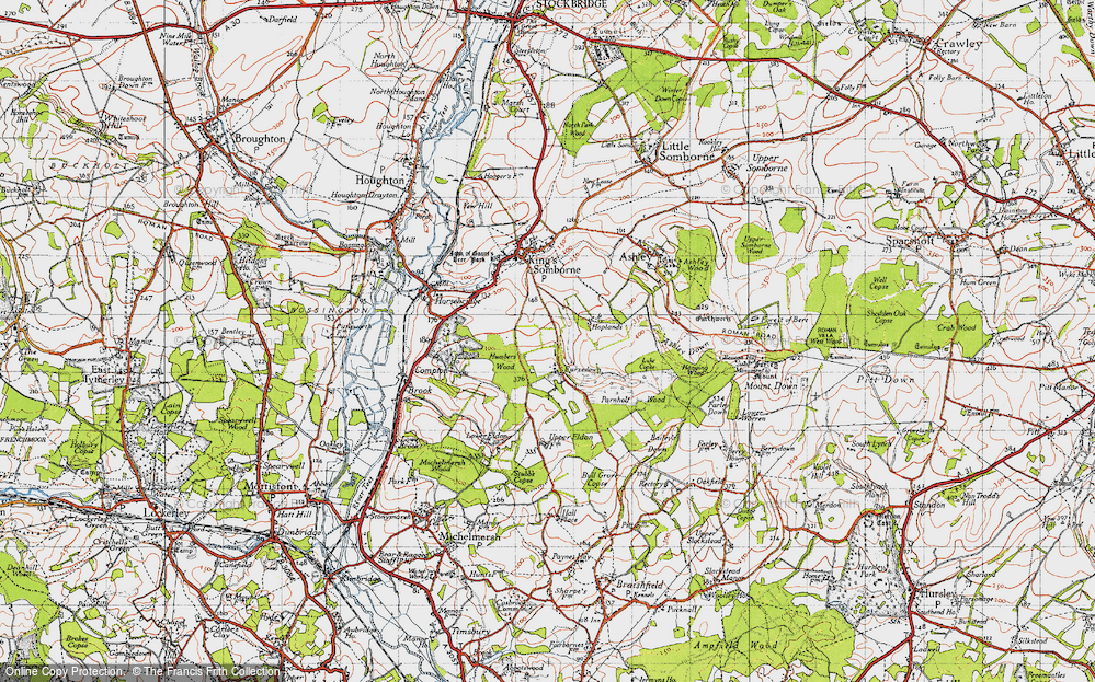 Old Map of Furzedown, 1945 in 1945