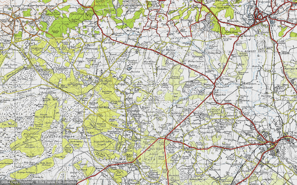 Old Map of Furzley, 1940 in 1940