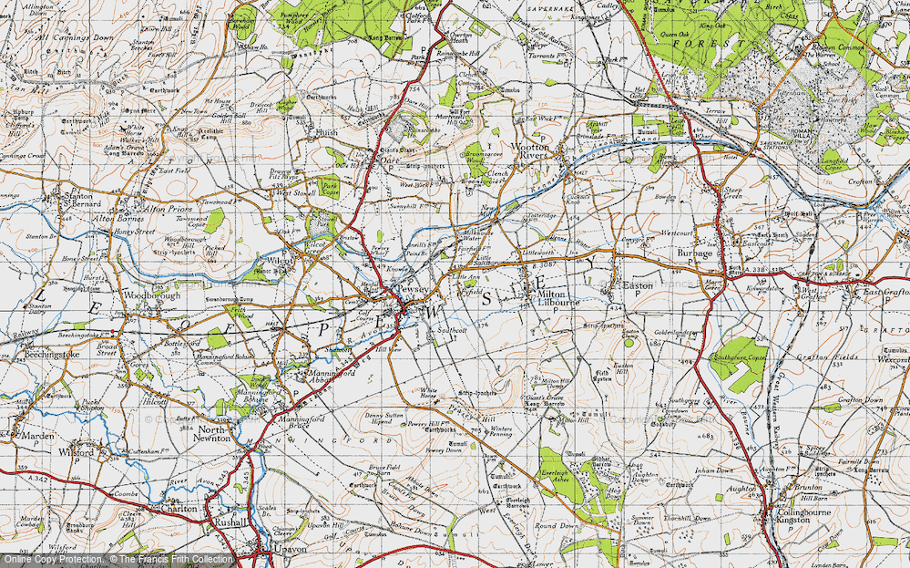 Old Map of Fyfield, 1940 in 1940