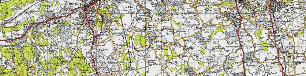 Old map of Gadbrook in 1940