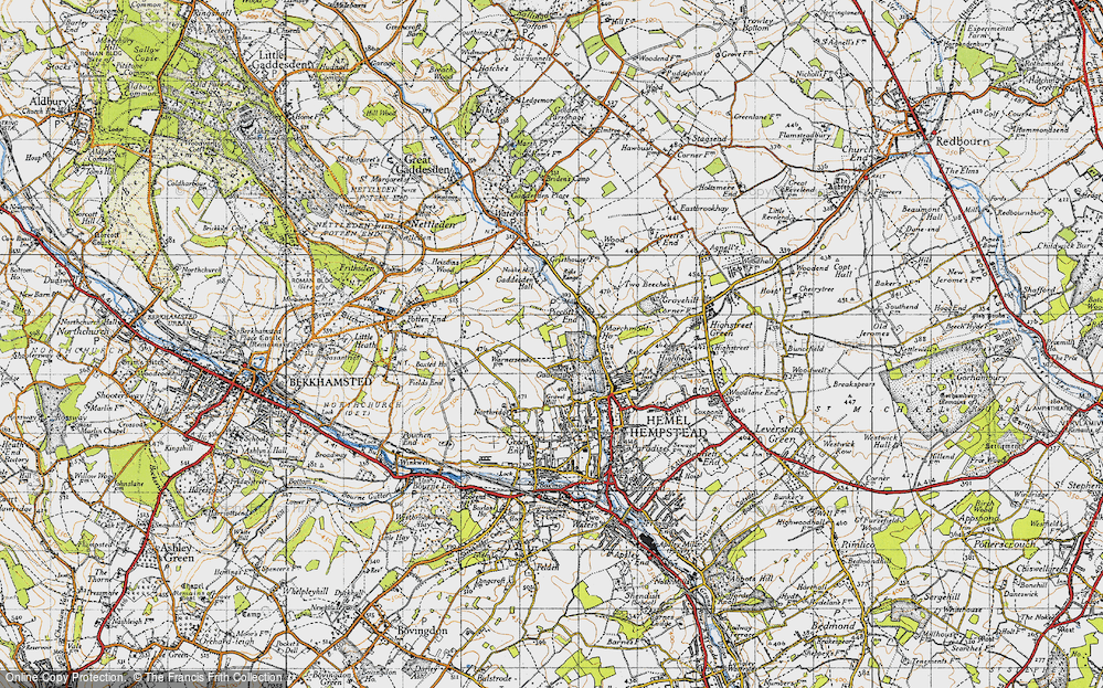 Old Map of Gadebridge, 1946 in 1946