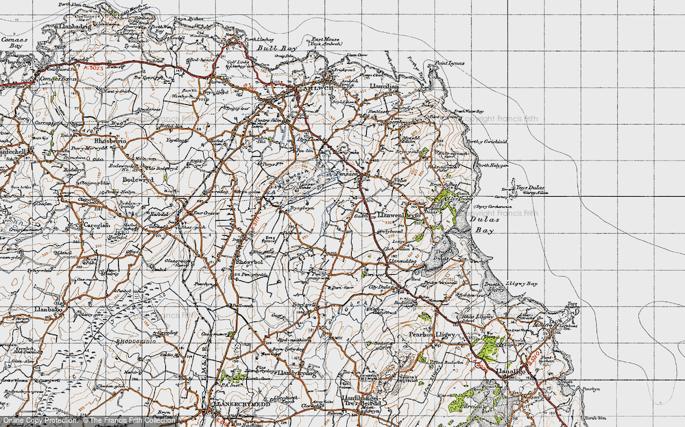 Old Map of Gadfa, 1947 in 1947