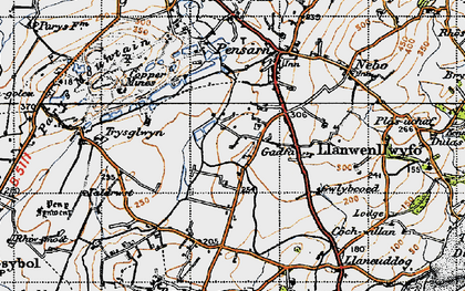 Old map of Gadfa in 1947