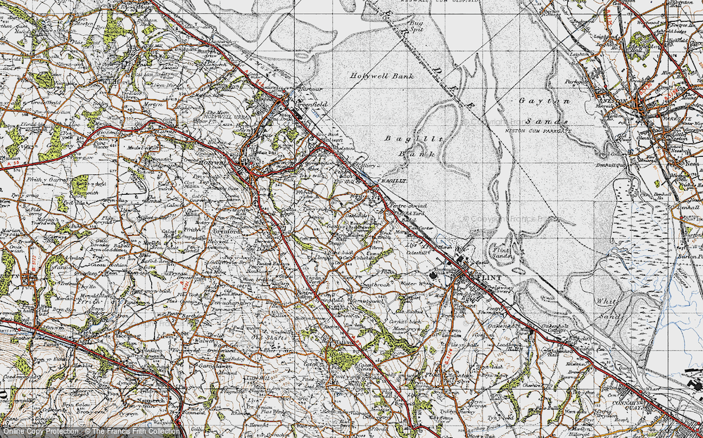 Old Map of Gadlys, 1947 in 1947