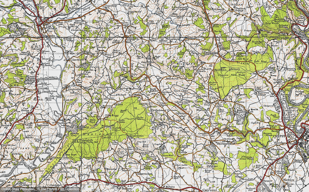 Old Map of Gaerllwyd, 1946 in 1946