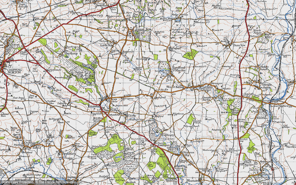 Old Map of Gagingwell, 1946 in 1946