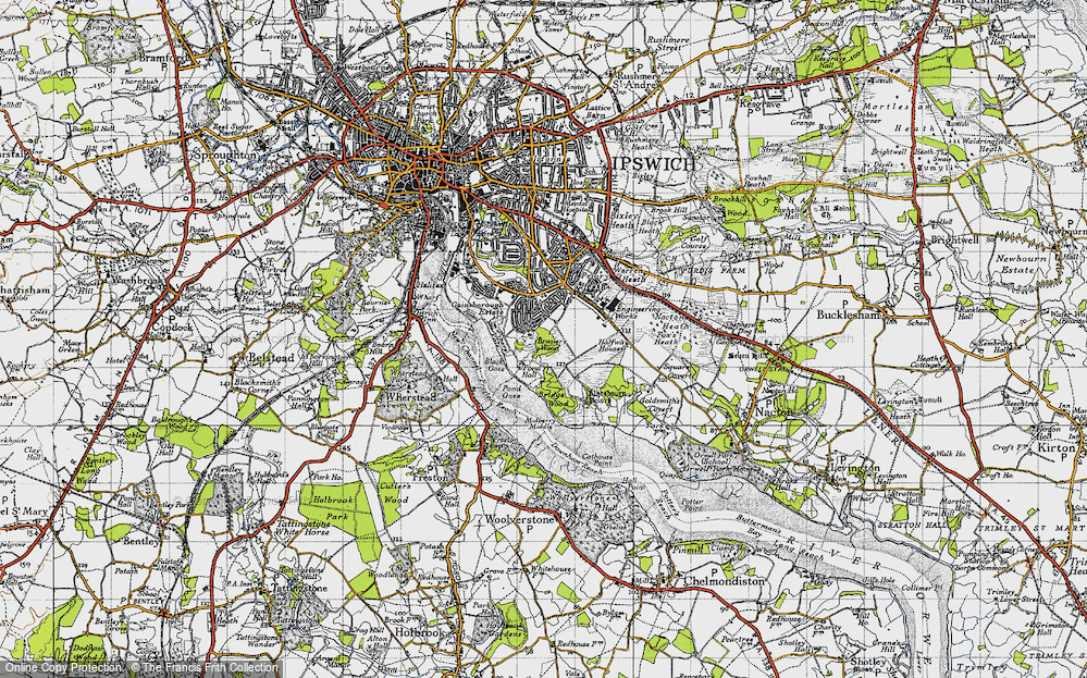 Old Map of Gainsborough, 1946 in 1946