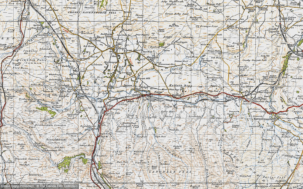 Old Map of Gaisgill, 1947 in 1947