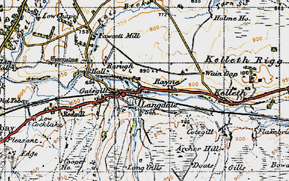 Old map of Gaisgill in 1947