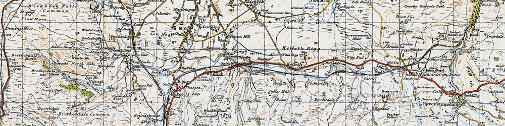 Old map of Barugh Ho in 1947