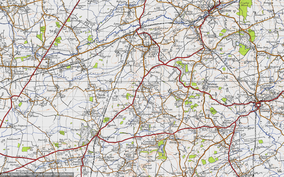 Old Map of Galhampton, 1945 in 1945