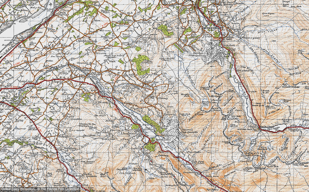 Old Map of Gallt-y-foel, 1947 in 1947