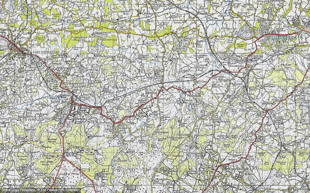 Old Map of Gallypot Street, 1946 in 1946