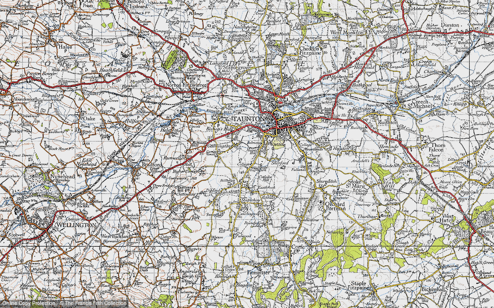Old Map of Galmington, 1946 in 1946