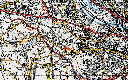 Old map of Gamble Hill in 1947