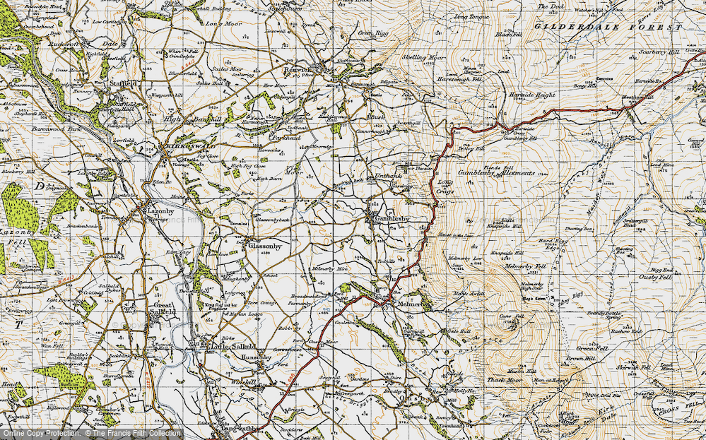 Old Map of Gamblesby, 1947 in 1947