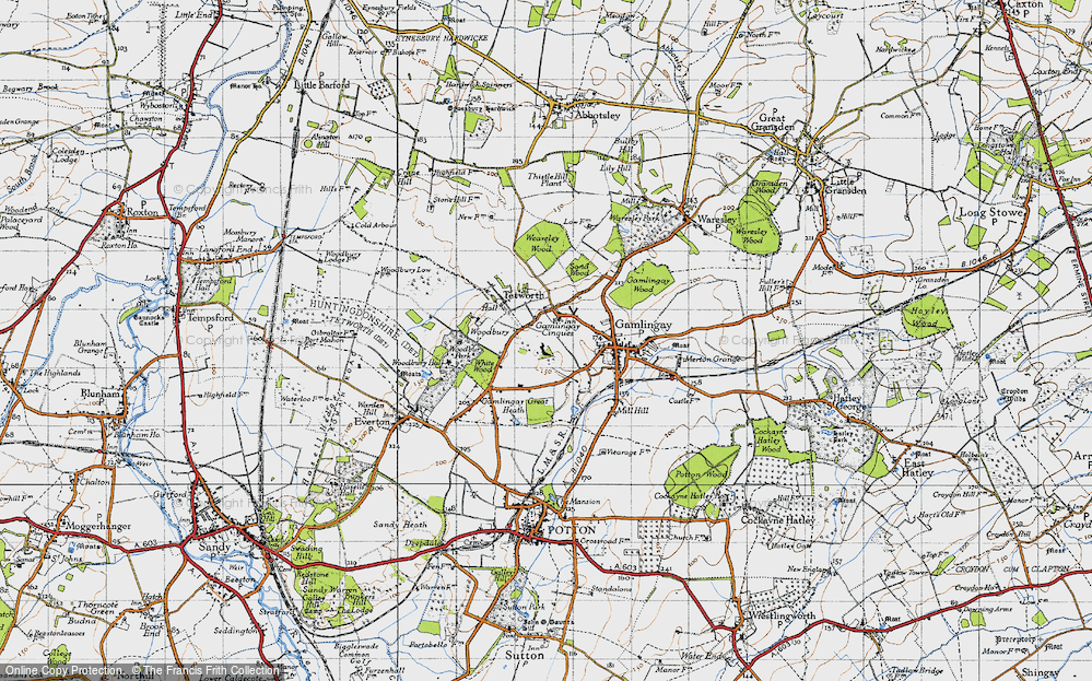 Old Map of Gamlingay Cinques, 1946 in 1946