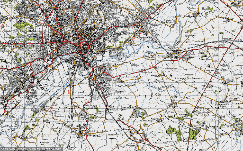 Old Map of Gamston, 1946 in 1946